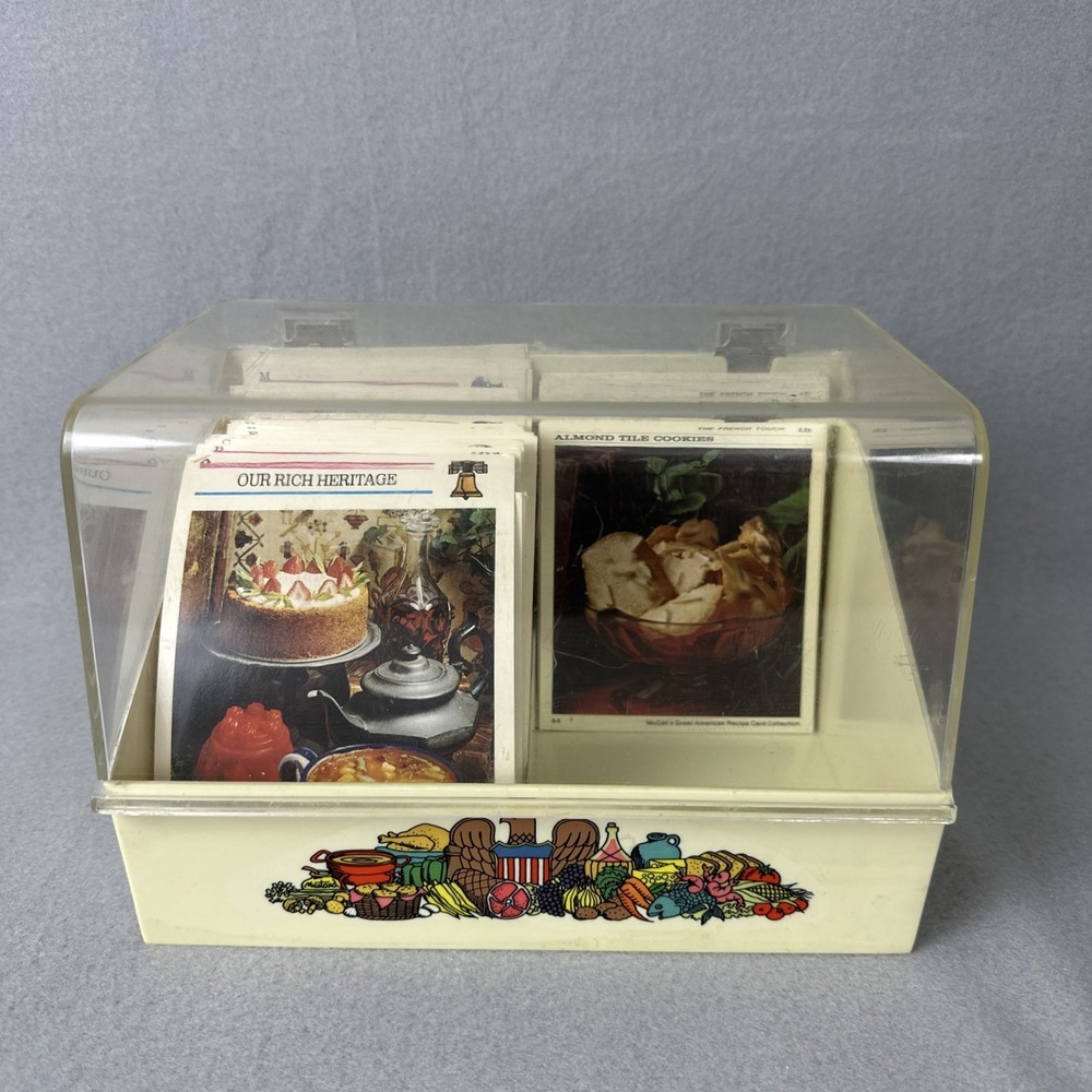 McCalls Great American Recipe Card Collection 1970's Vintage Partial Set w/Case